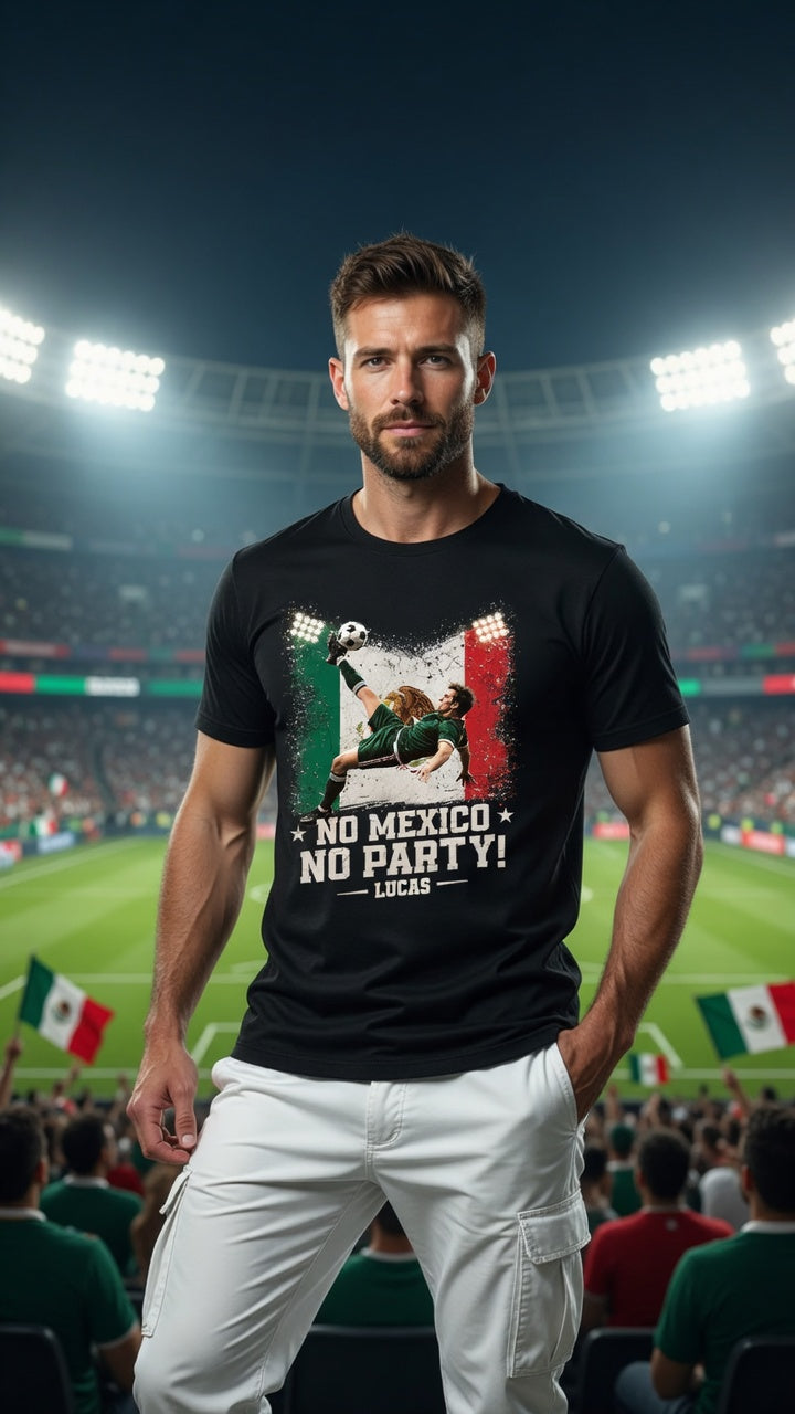 No USA No Party Personalized Soccer T-Shirt | USA Football Fan Gift for Men & Women