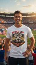 Soccer 2026 USA Canada Mexico World Cup T-Shirt | Retro Football Fan Graphic Tee