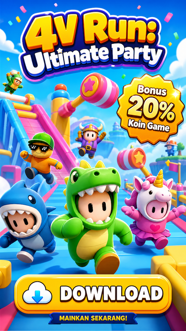 4V Run: Ultimate Party - Game Knockout Multipemain Paling Seru!