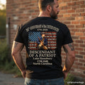 "We The People" 250th Anniversary Shirt - Patriot Descendant Backside Print T-Shirt